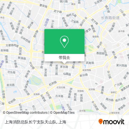 上海消防总队长宁支队天山队地图
