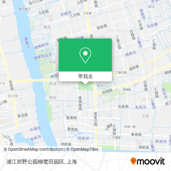 浦江郊野公园柳鹭田园区地图