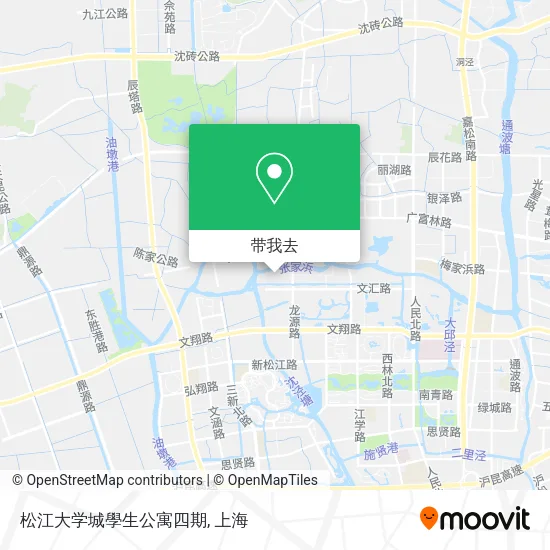 松江大学城學生公寓四期地图