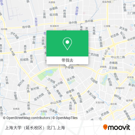 上海大学（延长校区）北门地图