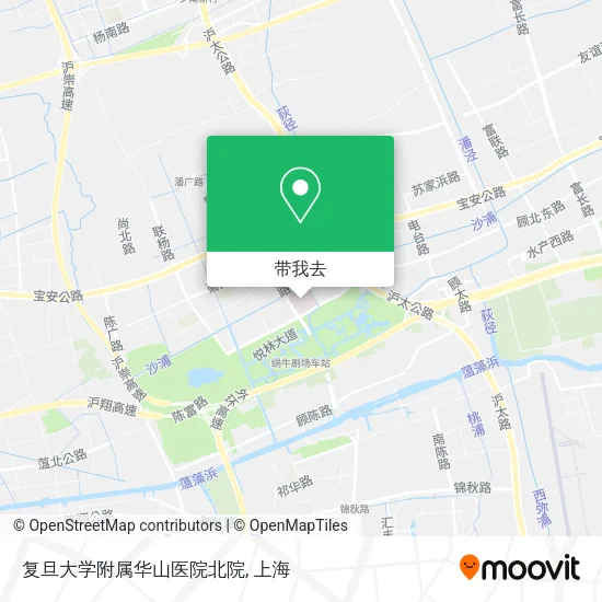复旦大学附属华山医院北院地图