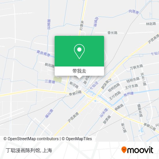 丁聪漫画陈列馆地图