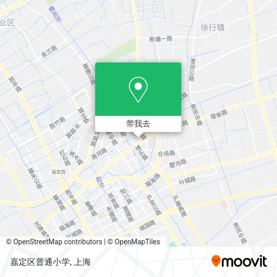 嘉定区普通小学地图