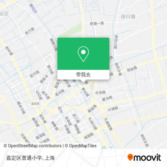 嘉定区普通小学地图