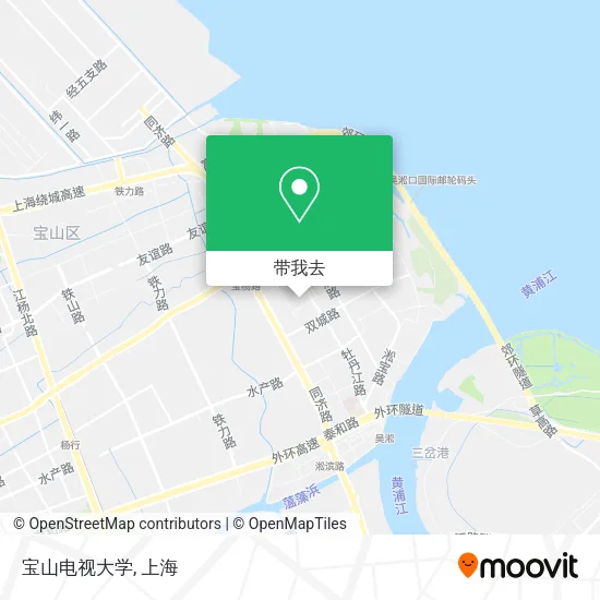 宝山电视大学地图
