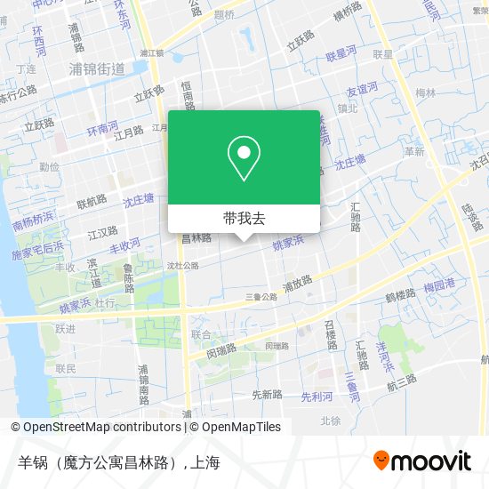 羊锅（魔方公寓昌林路）地图