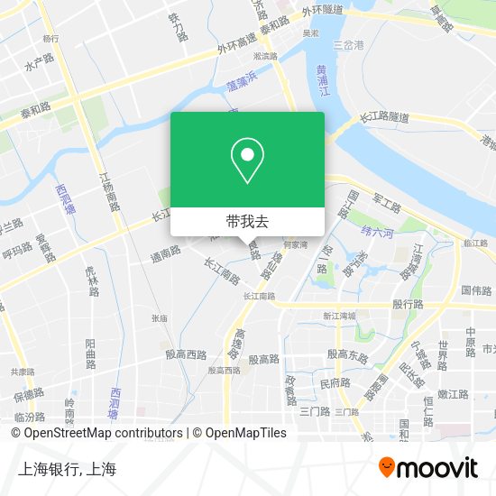 上海银行地图