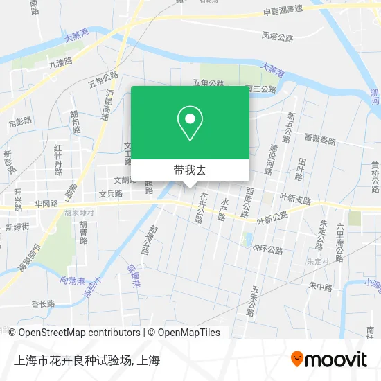 上海市花卉良种试验场地图