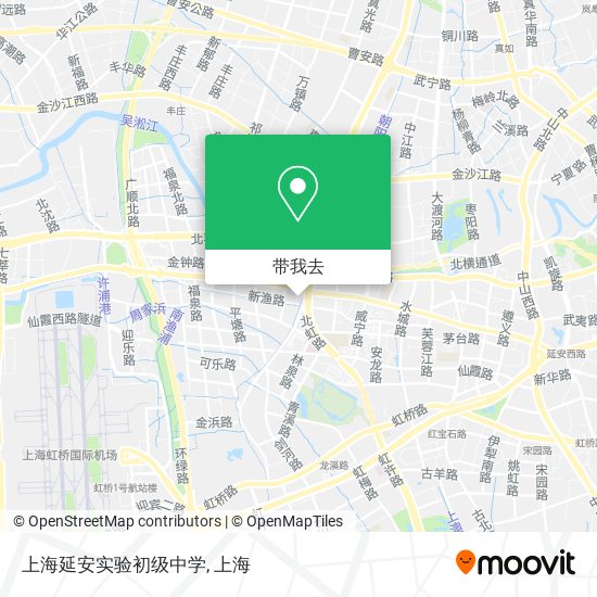 上海延安实验初级中学地图