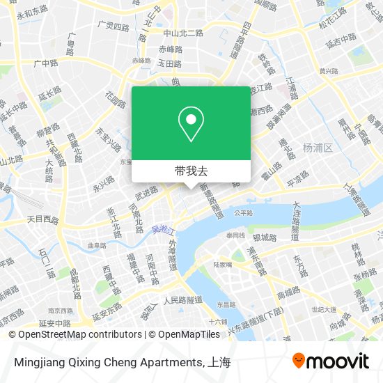 Mingjiang Qixing Cheng Apartments地图