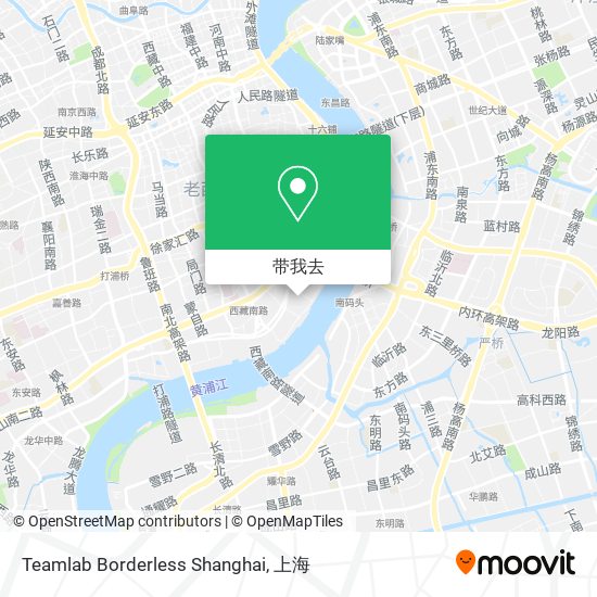 Teamlab Borderless Shanghai地图