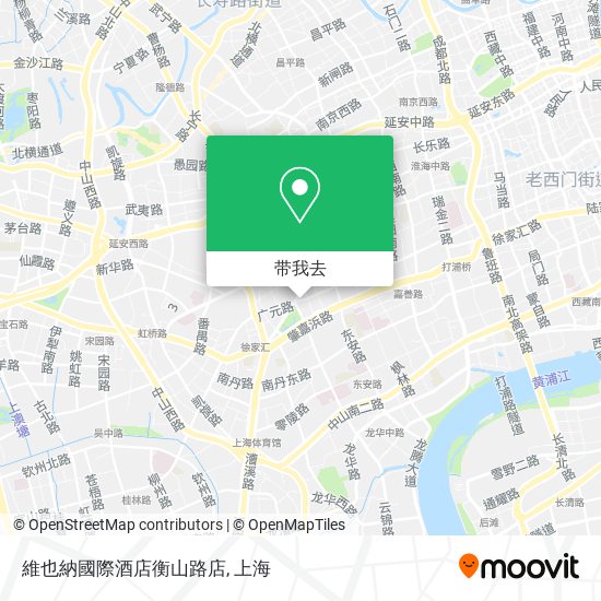 維也納國際酒店衡山路店地图