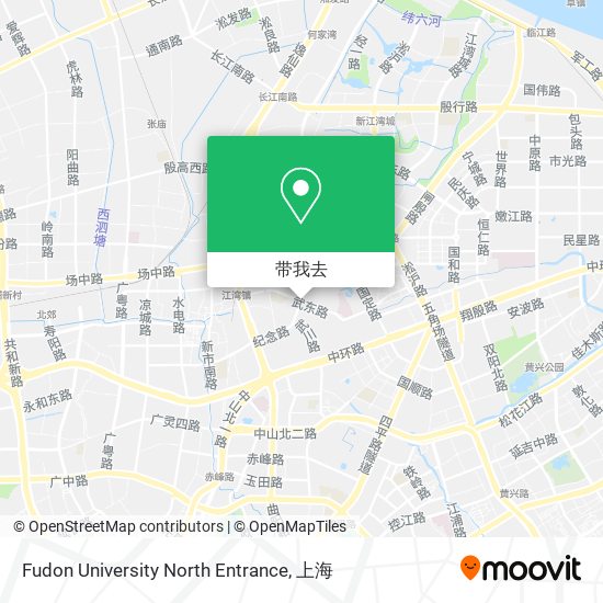 Fudon University North Entrance地图