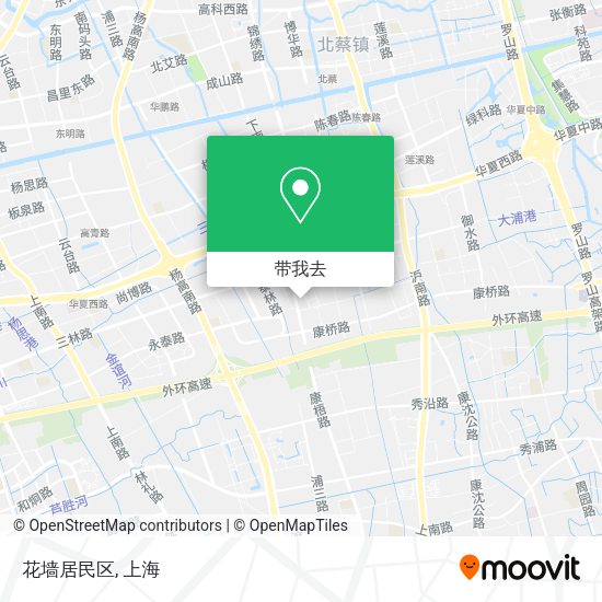 花墙居民区地图