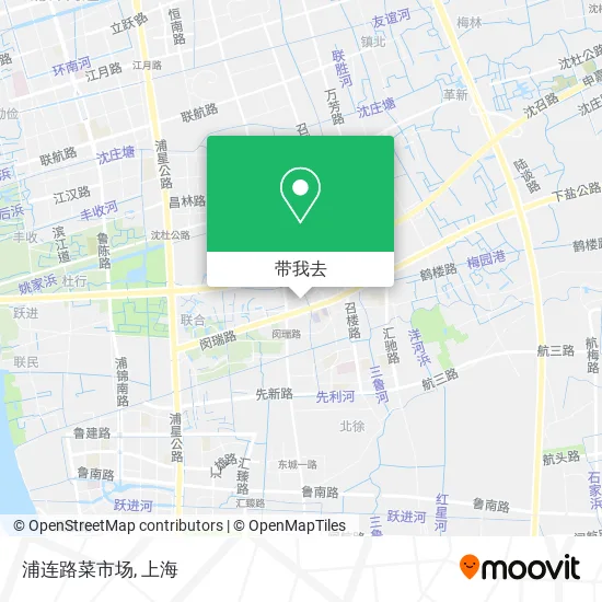 浦连路菜市场地图