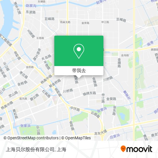 上海贝尔股份有限公司地图