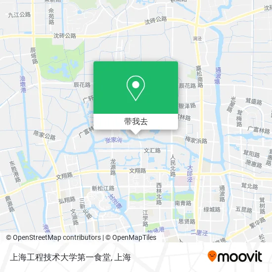 上海工程技术大学第一食堂地图
