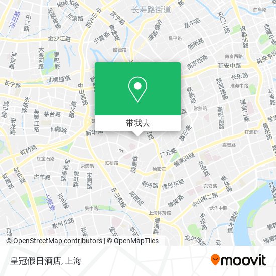 皇冠假日酒店地图