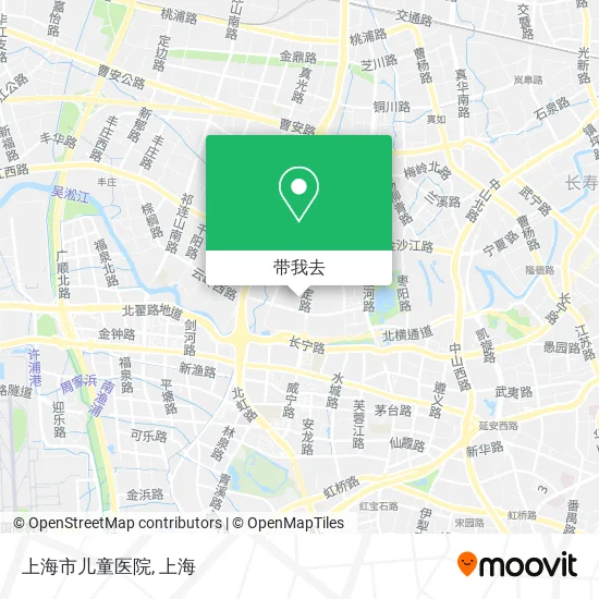上海市儿童医院地图
