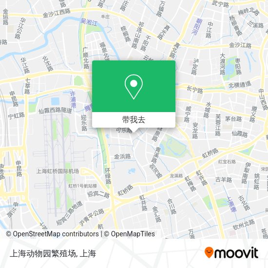 上海动物园繁殖场地图