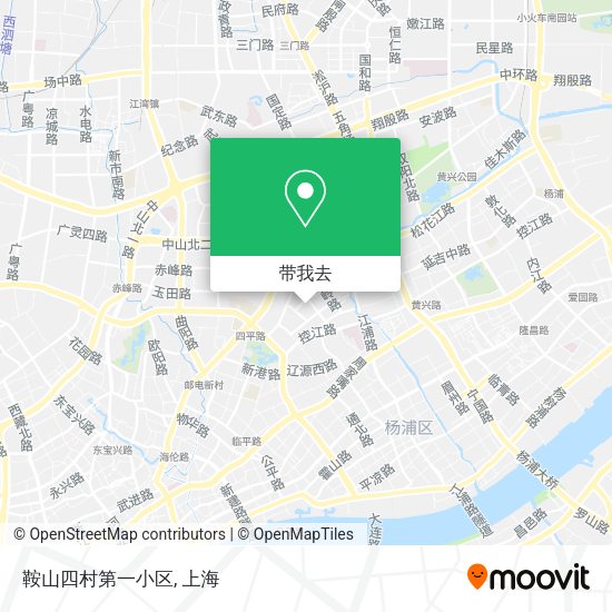 鞍山四村第一小区地图