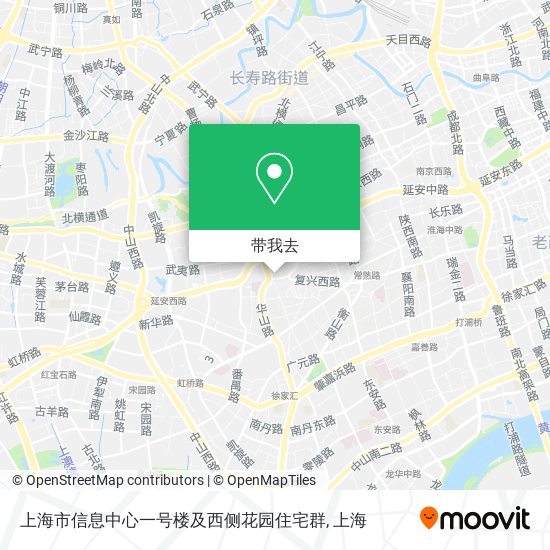 上海市信息中心一号楼及西侧花园住宅群地图