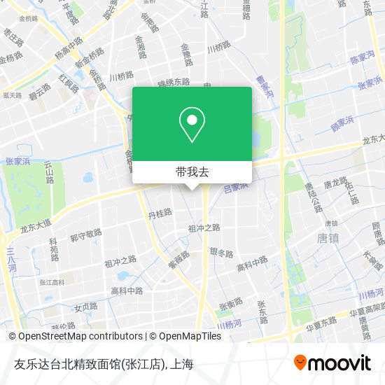 友乐达台北精致面馆(张江店)地图