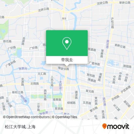 松江大学城地图