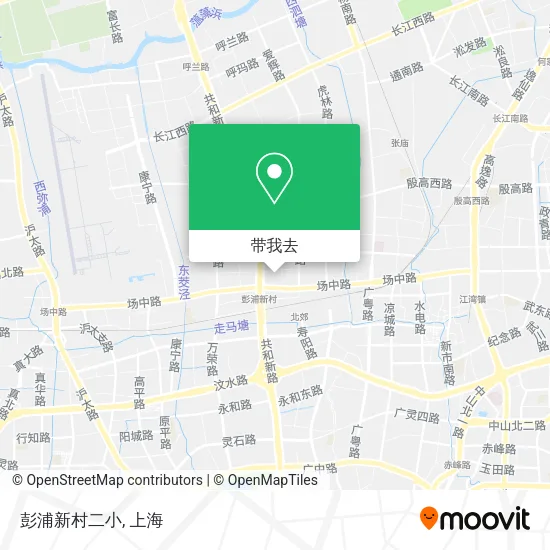 彭浦新村二小地图
