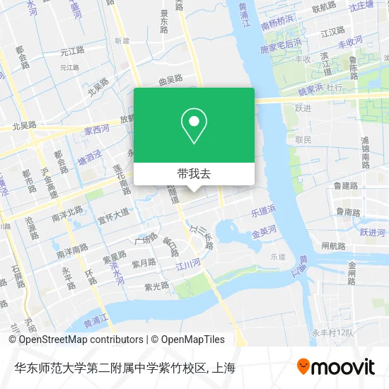 华东师范大学第二附属中学紫竹校区地图