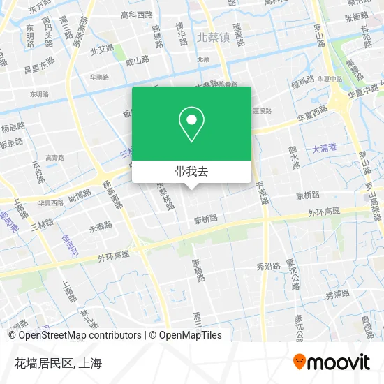 花墙居民区地图