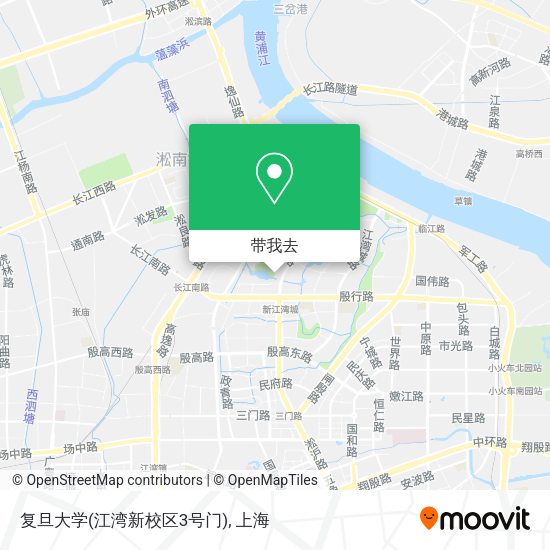 复旦大学(江湾新校区3号门)地图