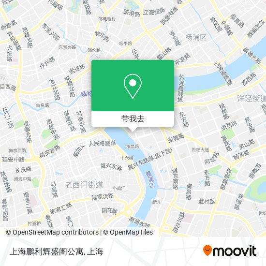 上海鹏利辉盛阁公寓地图