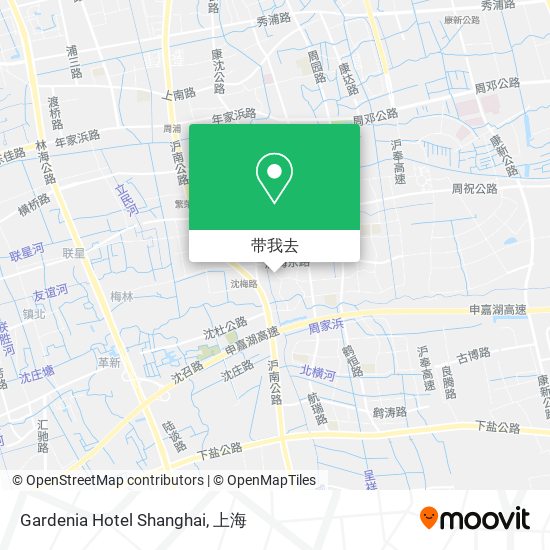 Gardenia Hotel Shanghai地图