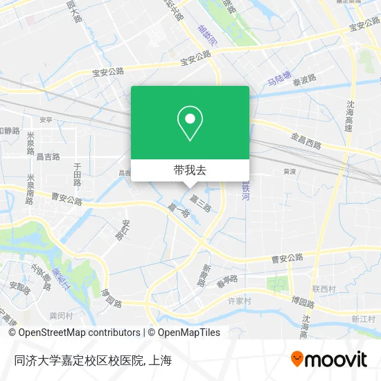 同济大学嘉定校区校医院地图
