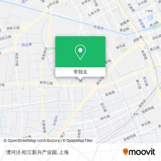 漕河泾.松江新兴产业园地图