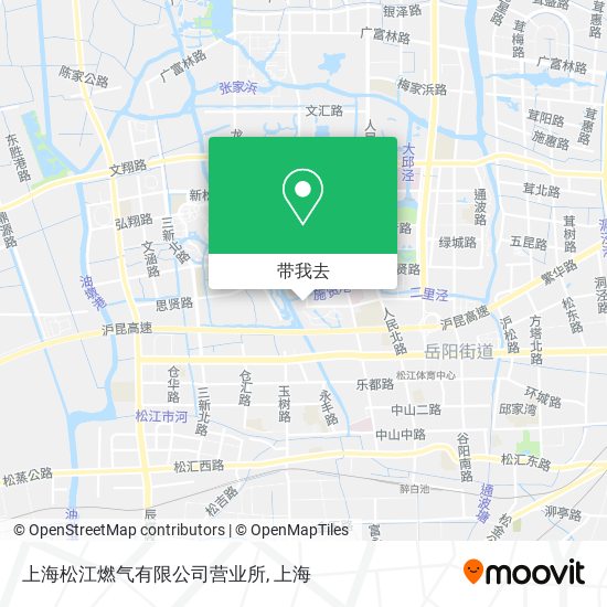 上海松江燃气有限公司营业所地图