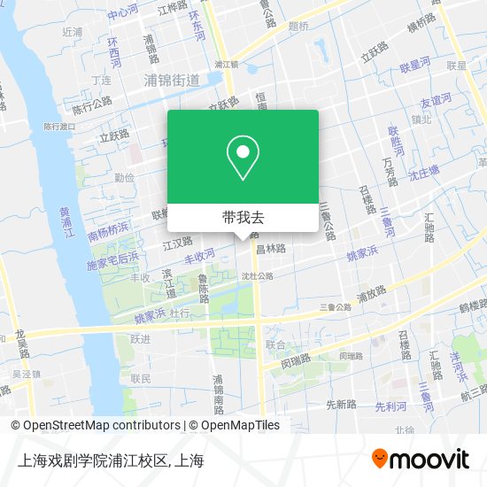 上海戏剧学院浦江校区地图