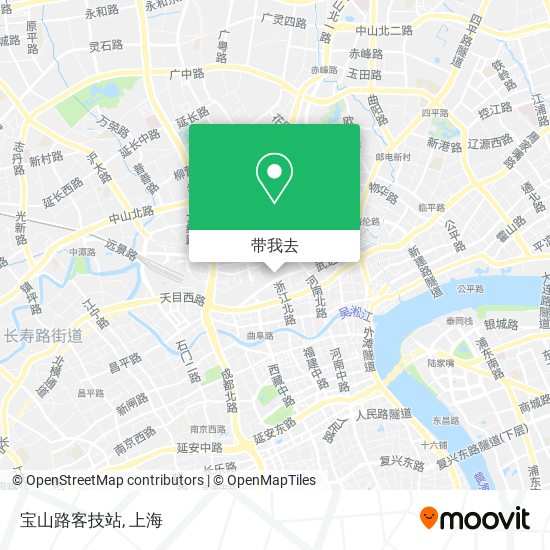 宝山路客技站地图