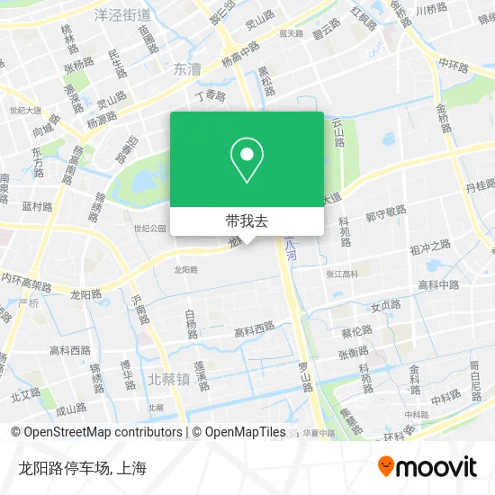 龙阳路停车场地图