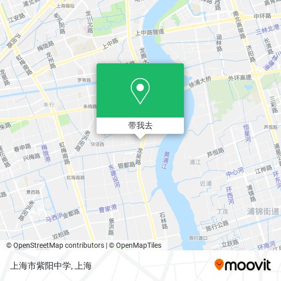上海市紫阳中学地图