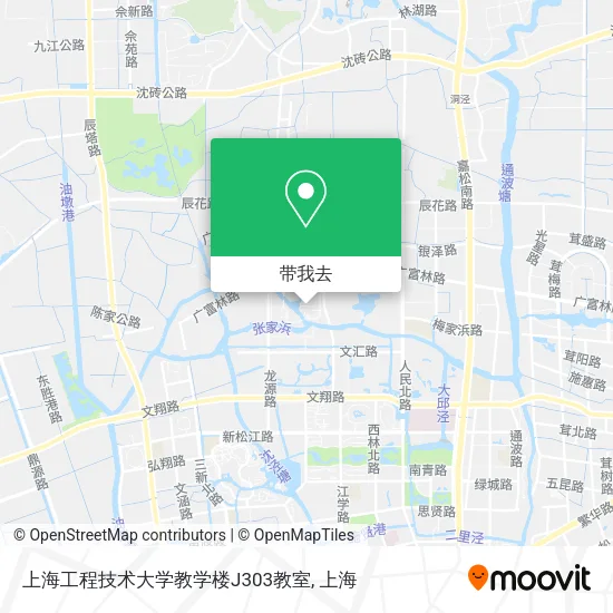 上海工程技术大学教学楼J303教室地图
