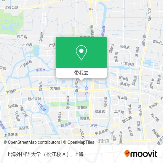 上海外国语大学（松江校区）地图