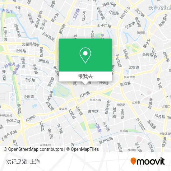 洪记足浴地图