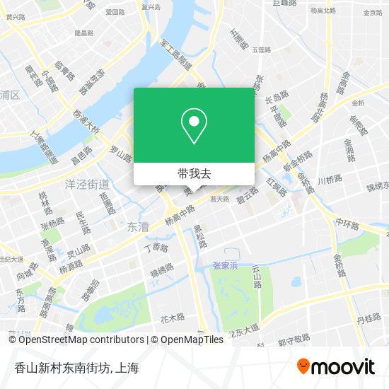 香山新村东南街坊地图