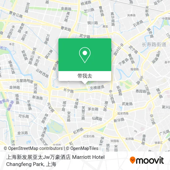 上海新发展亚太Jw万豪酒店 Marriott Hotel Changfeng Park地图