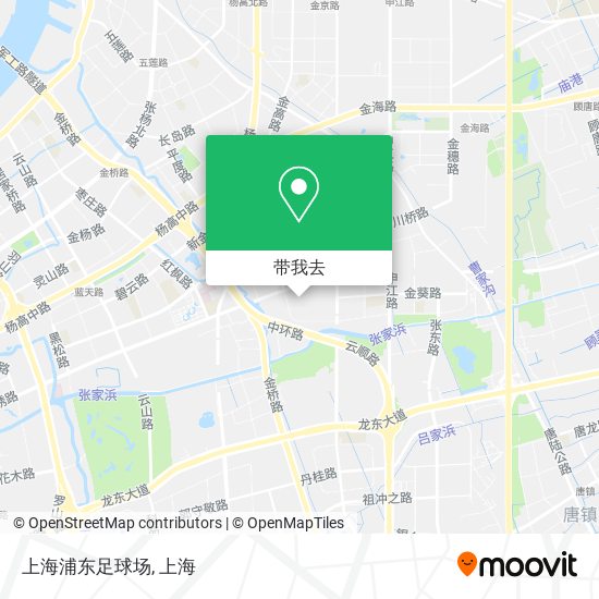 上海浦东足球场地图