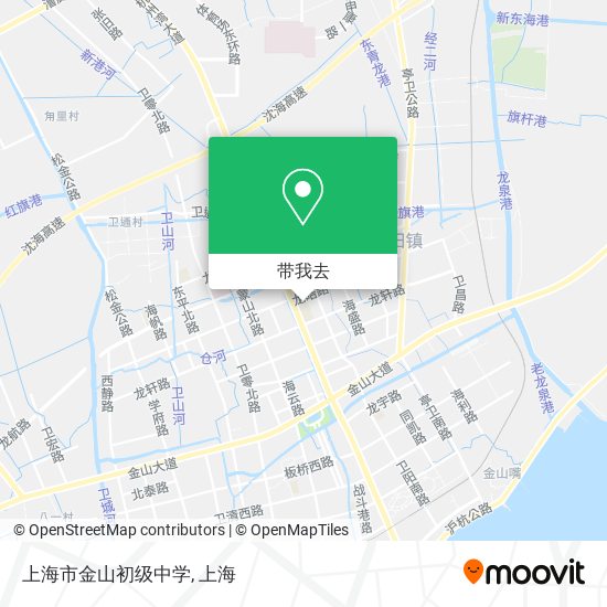 上海市金山初级中学地图