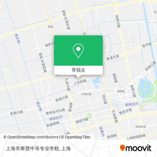 上海市奉贤中等专业学校地图