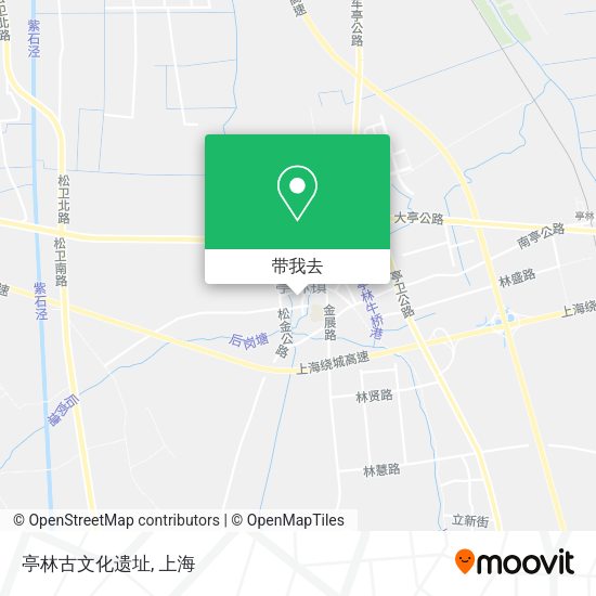 亭林古文化遗址地图